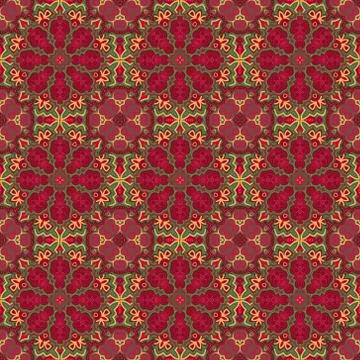 Seamless vector colorful pattern. East ornament colorful details on the Stock Illustration