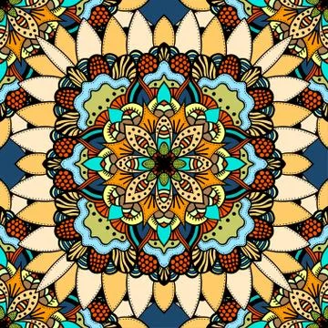 Seamless vector colorful pattern. Illustrazione stock