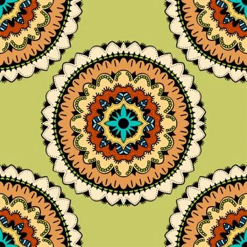 Seamless vector colorful pattern. Stock Illustration