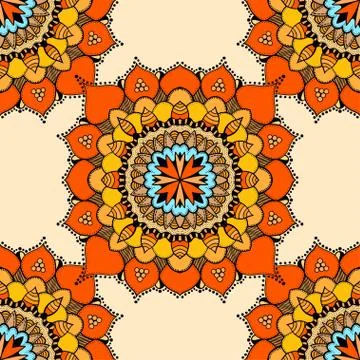 Seamless vector colorful pattern. Illustrazione stock