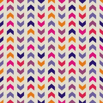 Seamless vector colorful pattern or tile background with zig zag stripes Illustrazione stock