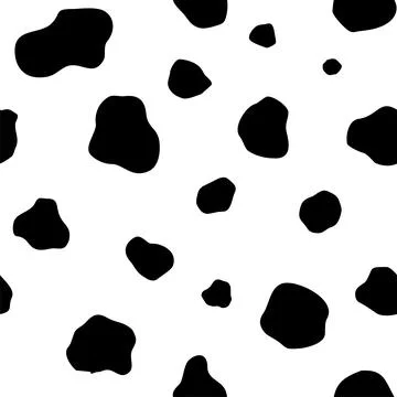 Seamless vector cow print. Stock Illustration