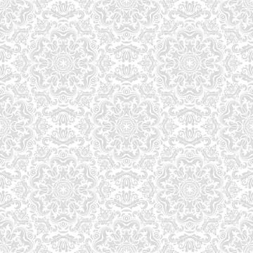 Seamless Vector Damask Pattern Stock Illustration