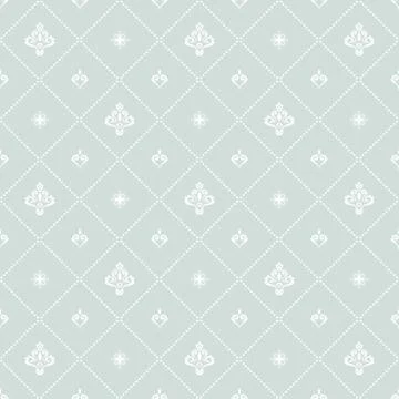 Seamless Vector Damask Pattern Stock Illustration