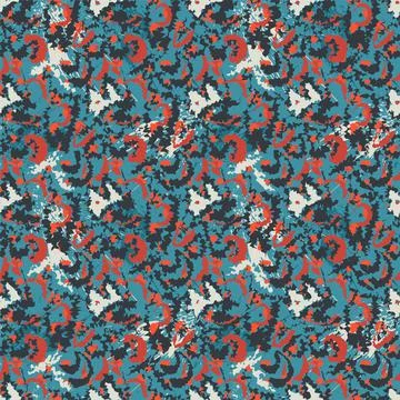 Seamless vector decorative abstract pattern Stock Illustration
