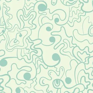 Seamless vector decorative backdrop with hand drawn nature pattern  Stock Illustration