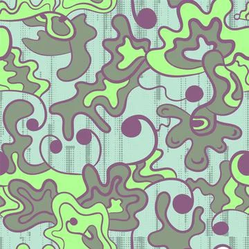 Seamless vector decorative backdrop with hand drawn nature pattern  Stock Illustration