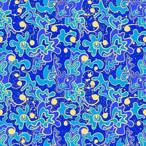 Seamless vector decorative backdrop with hand drawn nature pattern  Stock Illustration