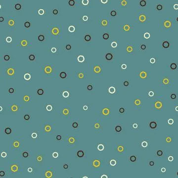 Seamless vector ditsy pattern with smallgeoetric shapes Stock Illustration