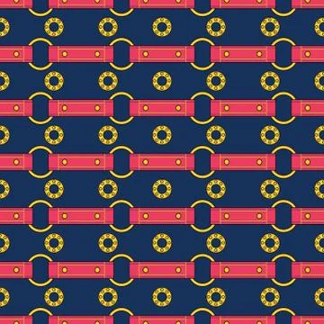 Seamless vector fashion pattern with thin red straps イラスト素材