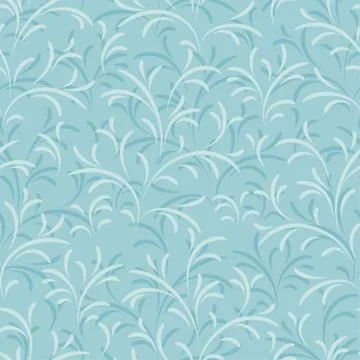 Seamless vector floral pattern. Abstract texture with branches Stock Illustration