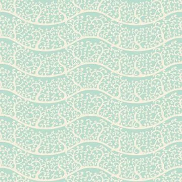 Seamless vector floral pattern. Abstract texture with branches Stock Illustration