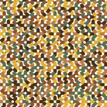 Seamless vector floral pattern background with abstract geometric shapes in.. Stock Illustration