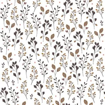 Seamless vector floral pattern Illustrazione stock