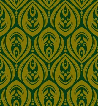 Seamless vector floral pattern Stock Illustration