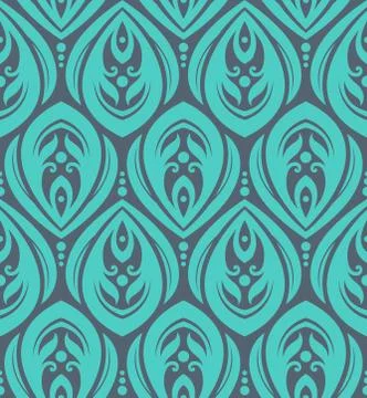 Seamless vector floral pattern Stock Illustration