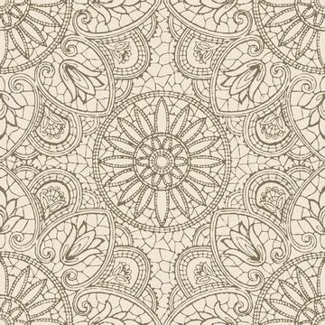 Seamless vector floral pattern  Stock Illustration