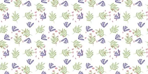 Seamless vector Floral pattern. Stock Illustration