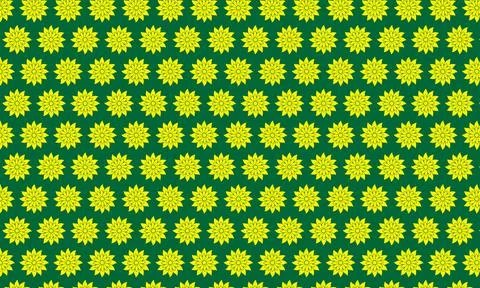 Seamless vector floral pattern with yellow flowers, a vintage nature-inspired te Illustrazione stock