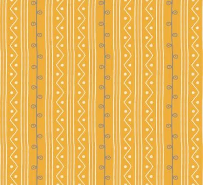 Seamless vector folk pattern Stock Illustration