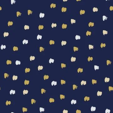 Seamless vector free hand doodle stains texture, dry brush ink art 库存插图