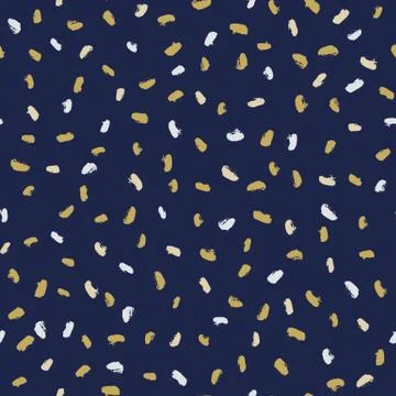 Seamless vector free hand doodle stains texture, dry brush ink art Stock Illustration