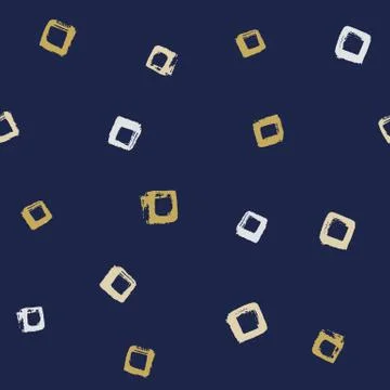 Seamless vector free hand doodle square texture, dry brush ink art Stock Illustration