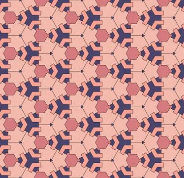 Seamless vector geometric color pattern background Stock Illustration