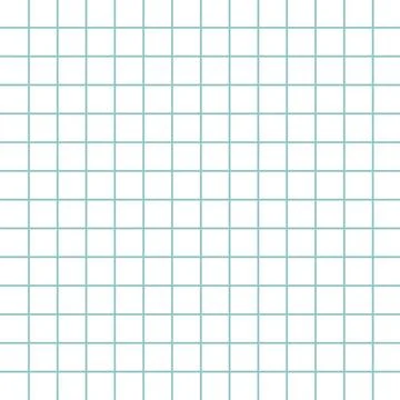 Seamless vector geometric grid background with light blue lines on white Illustrazione stock