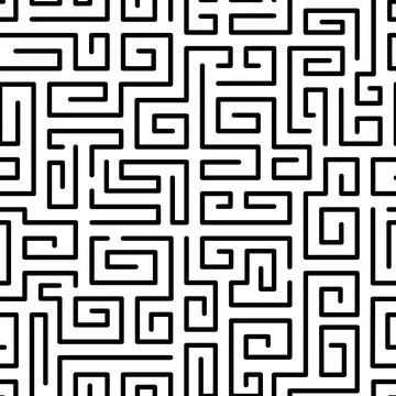 Seamless vector geometric monochrome linear pattern.Simple seamless linear Illustration