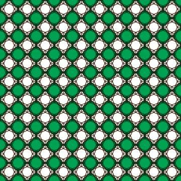 Seamless Vector Geometric Pattern Of Green Square Faceted Stones, Of Emeralds Stockillustratie