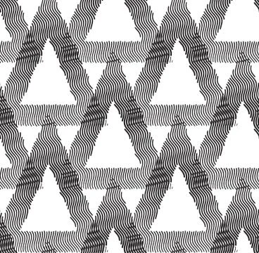 Seamless vector geometric pattern Stock Illustration