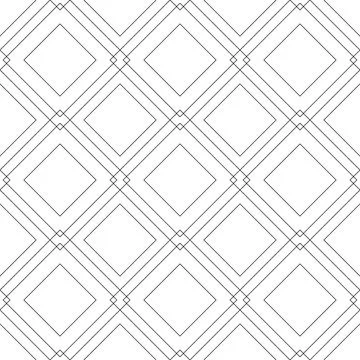 Seamless vector geometric pattern of intersecting squares and rhombuses in a Illustrazione stock