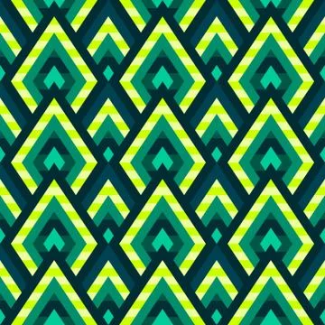 Seamless vector geometric pattern of rhombuses and triangles Illustrazione stock