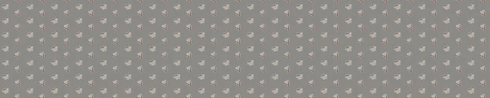 Seamless vector in geometric polygon shape border pattern. Mid century modern Illustrazione stock