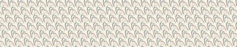 Seamless vector in geometric polygon shape border pattern. Mid century modern 스톡 일러스트