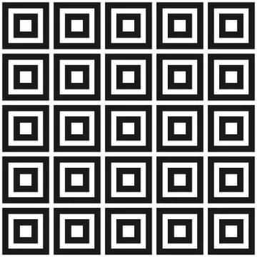 Seamless vector geometric stock pattern of squares of different sizes. Stock Illustration