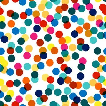 Seamless vector geometric stock pattern of colored squares. Modern random col Stock Illustration