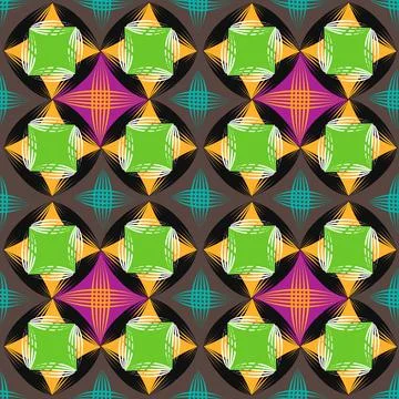 Seamless vector geometric striped pattern background Illustrazione stock