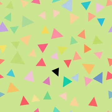Seamless vector geometric triangle pattern with removable lens Stock Illustration