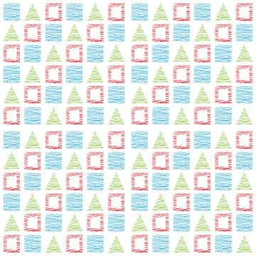 Seamless vector geometrical pattern with squares. Grey endless background with Stock Illustration