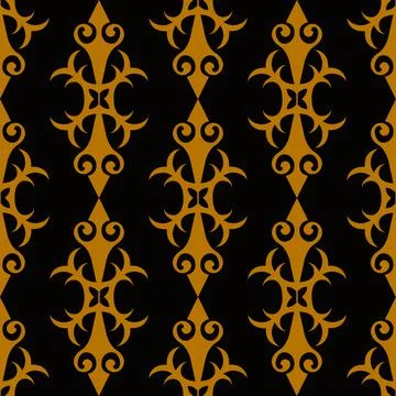 Seamless vector gold pattern. Stock Illustration