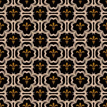 Seamless vector gold pattern. Stock Illustration