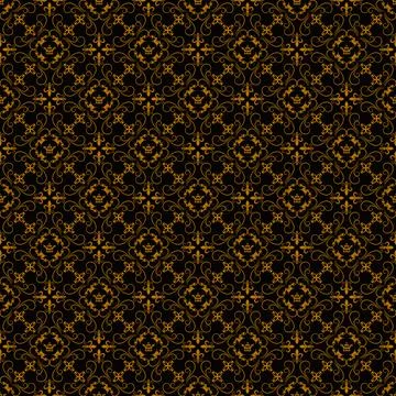 Seamless vector gold pattern. Stock Illustration