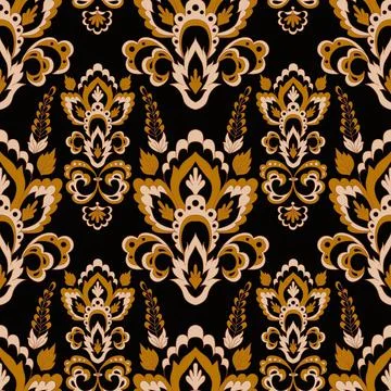 Seamless vector gold pattern. Stock Illustration