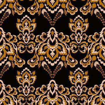 Seamless vector gold pattern. Stock Illustration