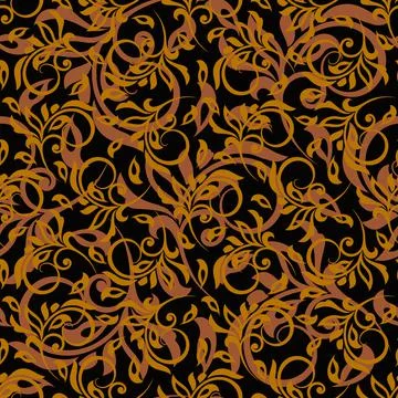 Seamless vector gold pattern. Stock Illustration