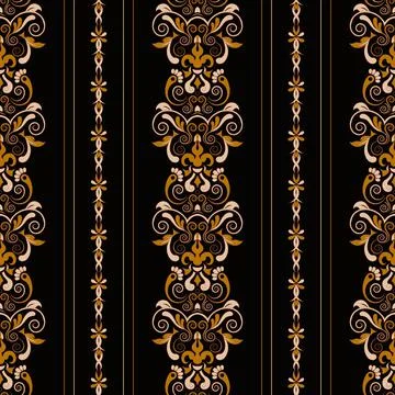 Seamless vector gold pattern. Stock Illustration