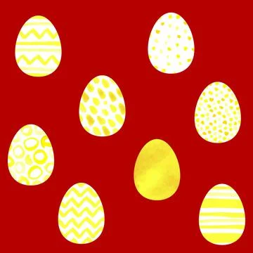 Seamless vector Happy Easter pattern Stockillustratie