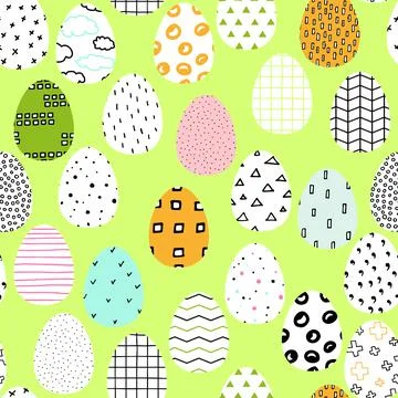 Seamless vector Happy Easter pattern 库存插图